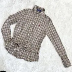 ✨良品✨BURBERRY　バーバリー　ノバチェック　長袖シャツ　38　ベルト付