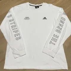 adidas ホワイト ロングスリーブカットソー M 長袖
