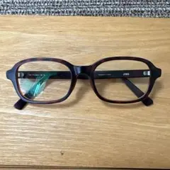 JINS ブラウン 四角形 メガネ