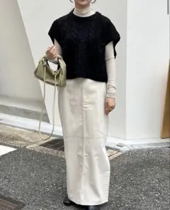 【DHOLIC】2TYPEケーブルニットベスト・p283721