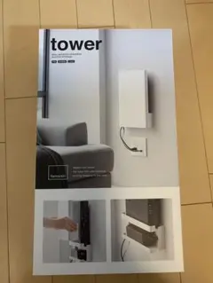 tower ルーター収納タワー L ホワイトのサムネイル