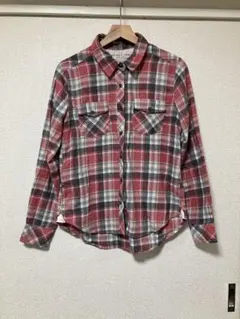 【earth music&ecology】長袖ネルシャツ