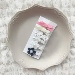 6点セット　ベビークリップ　ヘアクリップ　ヘアピン