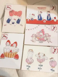 トコロコムギ×サンリオコラボ ポストカード 5枚セット