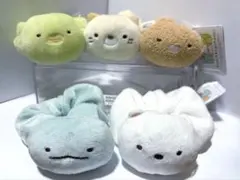 【新品】すみっコぐらし マスコット付きシュシュPart1 全種類5個セット