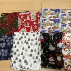 USAコットン　クリスマス柄 プリント生地 まとめ売り