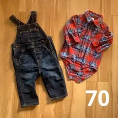 OshKosh/baby Gapロンパース オーバーオールセット 12M