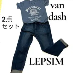 レプシムデニム M ＆ ロゴTシャツ 2点セット まとめ売りのサムネイル