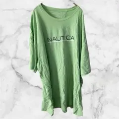 ユニセックス✨️NAUTICA 【2XL】ライトグリーン Tシャツ XXL