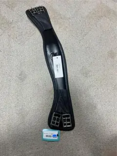 승마 가죽 벨트, 블랙 벨리 벨트, 65cm, D-링이 달린 말 마장술