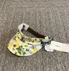 【新品・タグ付き】アディダス adipure 花柄 サンバイザー