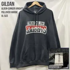 US古着 ギルダン アルデンコンガー ナイツ プルオーバーパーカー 炭黒⁠