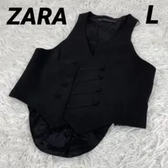 ⭐️ZARA BASIC ベスト　スーツ　ブラック　L