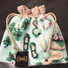 新品未使用　フェイラー　巾着ポーチのサムネイル