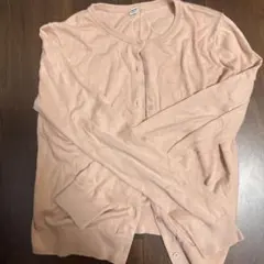 UNIQLO UVカット クールネックカーディガン 251-465484 ピンク