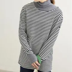 【LE MINORルミノア】SLOBE IENA 別注ボーダーカットソー長袖