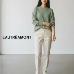 Y799@ 新品タグ付 LAUTREAMONT センタープレス テーパードパンツ