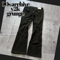 2000's corduroy flare pants gimmick y2k