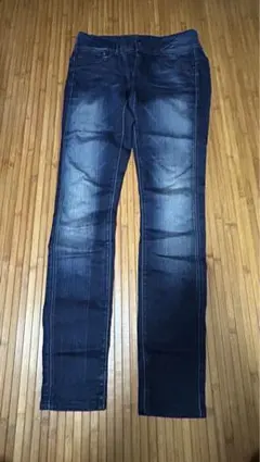 【ジースターロウ】レディーススキニーデニム　ネイビー　(W27L32)