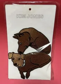 KIM JONES 犬の刺繍ワッペン2枚セット