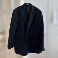 【XL】 UNIQLO カシミヤ 100% ダークグレー テーラードジャケット