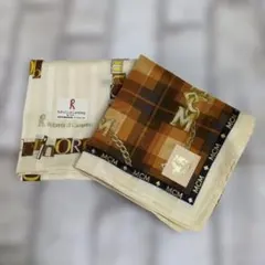 MCM ハンカチ チェック チェーン柄