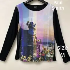 美品 Paul Smith ポールスミス プリント デザイン カットソー 日本製のサムネイル