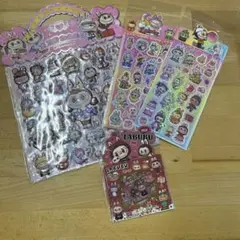 ラブブ　シールセット　ぷくぷく、キラキラ