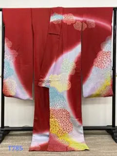 振袖 仮絵羽 滝泰 ふりおぼろ 相良刺繍 銀通し 正絹 未仕立て品 MOK791 