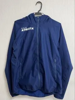 ATHLETA ネイビー フード付きジャケット Lサイズ