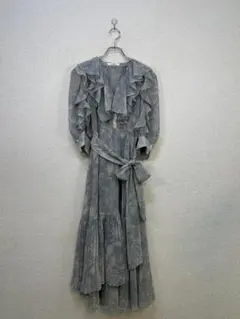 SNIDEL（スナイデル）フリルプリーツプリントワンピース サイズ0