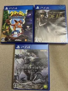 【送料込み】PS4 ゲーム3本セット クラッシュ・バンディクー 他