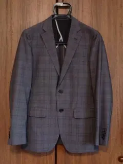 【美品】コムサイズム comme ca ism スーツ グレー チェック Sのサムネイル