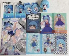 東方Project チルノ グッズ4点セット アクリルキーホルダー 缶バッジ