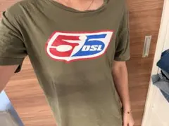A*k様 55DSL Tシャツ カーキ 半袖 ロゴプリントのサムネイル