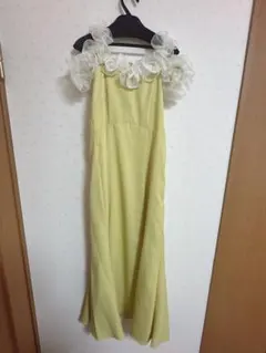 ショルダーフリルマーメイドワンピース　RANDA