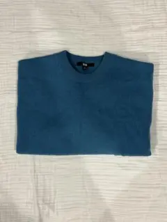 青 ニットセーター 長袖