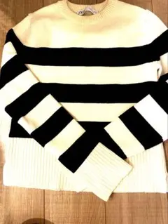 ZARA ストライプ 長袖セーター S