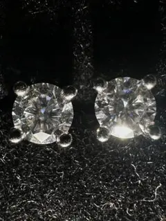 6Ct 12mm モアサナイト 人工ダイヤモンド ピアス 18k金 - メルカリ