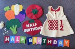 ハーフバースデー フェルト飾りセット　キューピー