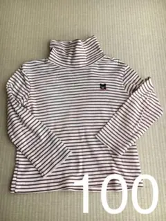 ロンT ミキハウス タートルネック ダブルB 100