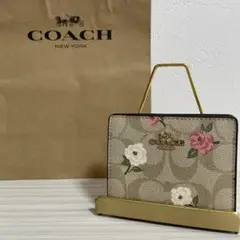 COACH メガネケース シグネチャー キャンバス・フローラル 花柄 新品