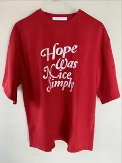AS KNOW AS 赤色 Tシャツ Fサイズのサムネイル