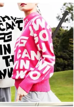 CPGゴルフ　ニットセーター　ピンク