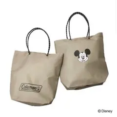 オトナミューズ　7月号　付録のみ　コールマン／ミッキーマウス両A面トートバッグ