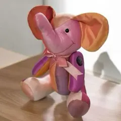 ジムトプソン　タイシルク　ゾウ　ぬいぐるみ　アジアン雑貨