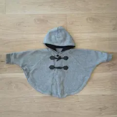 コムサデモード　フード付きグレーアウター 80〜90cm