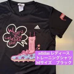 【美品】アディダス　スポーツシャツ　レディース　M 半袖　ブラック　ランニングのサムネイル