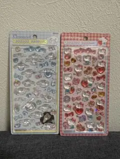 シナモロール＆ハローキティ ボンボンドロップシール２個セット