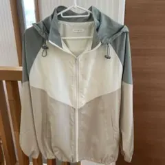 COLZA フード付きジャンパー S ベージュ・グレーのサムネイル